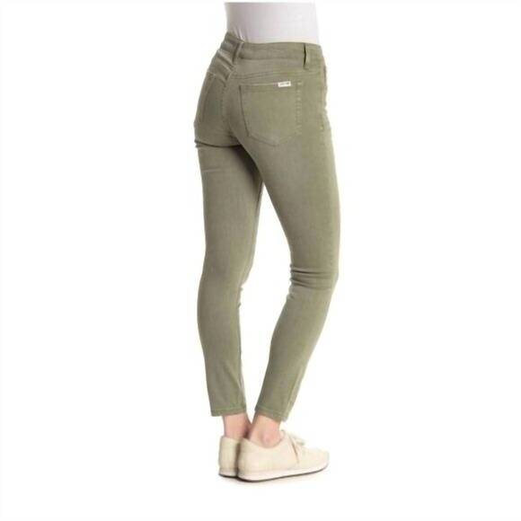 NEW JOE'S JEANS denim mid rise skinny jeans in green - Picture 4 of 4